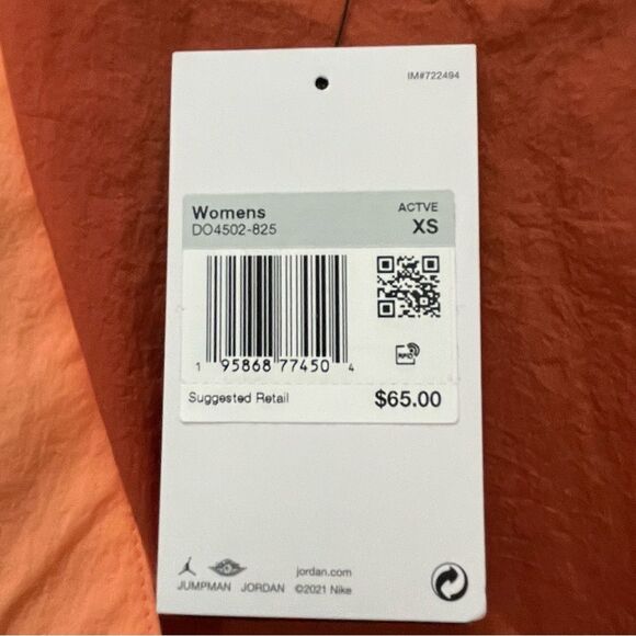 Nike Air Jordan Engineer 23 Lifestyle Mesh Orange Top Women’s Sz XS (DO4… - Picture 12 of 15